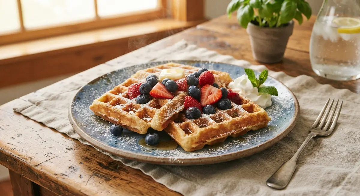 Waffles with Berries